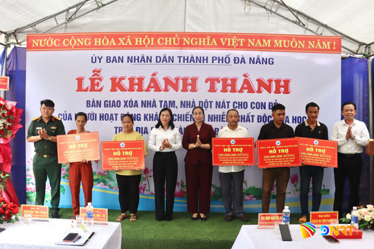 Xã Quế Sơn hoàn thành xóa nhà tạm cho con đẻ người hoạt động kháng chiến bị nhiễm chất độc hóa học