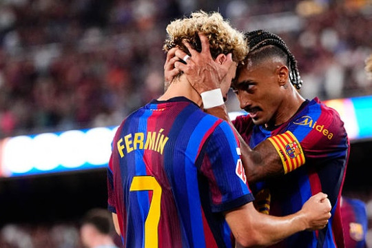 Barcelona hạ gục Athletic Club 2-0: Màn tỏa sáng của Raphinha và Fermin Lopez tại Camp Nou