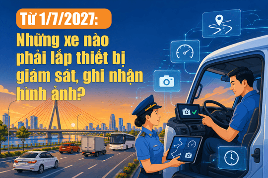 [Infographic] - Từ 1/7/2027: Những xe nào phải lắp thiết bị giám sát, ghi nhận hình ảnh?