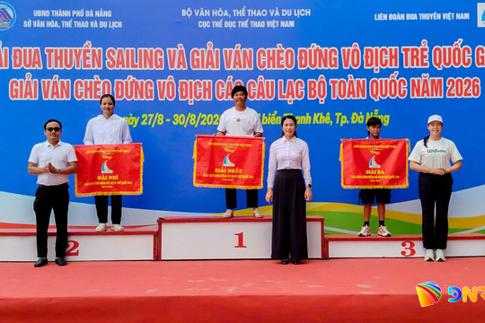 Đà Nẵng xếp Nhất toàn đoàn Giải đua thuyền Sailing năm 2026