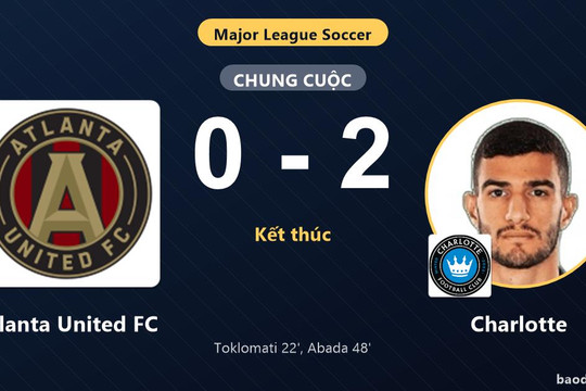 Hạ Atlanta United FC 0-2, Charlotte xây chắc vị trí trong top 5 MLS