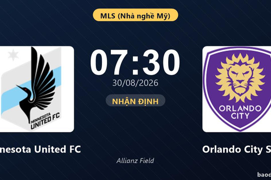 Nhận định Minnesota United FC vs Orlando City SC: Điểm nóng cuộc đua tốp đầu