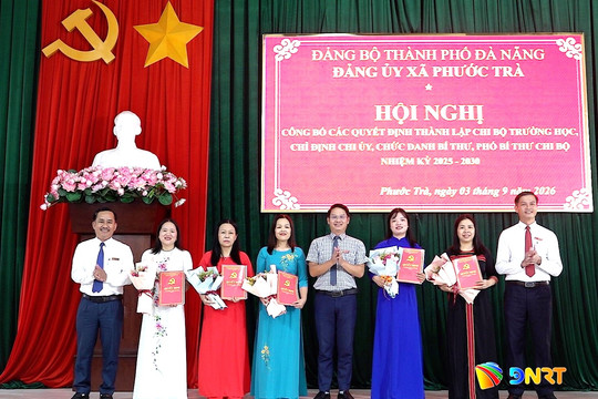 Phước Trà, Thăng Điền thành lập mới các tổ chức Đảng trường học
