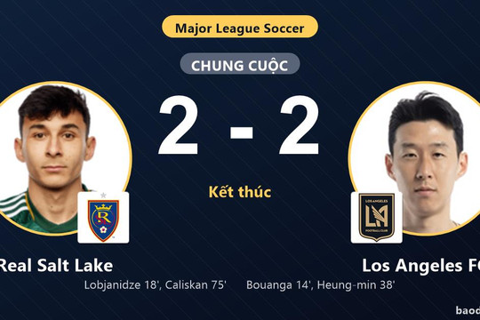 Chia điểm kịch tính 2-2, Real Salt Lake và Los Angeles FC cùng giành vé đi tiếp