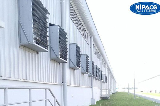 Quạt thông gió công nghiệp Nipaco Nghĩa Phát: Giải pháp thanh lọc không gian, bảo vệ sức khỏe người lao động