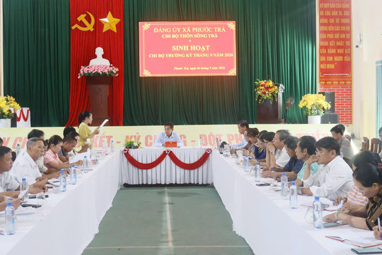 Nâng chất từ sinh hoạt chi bộ mẫu