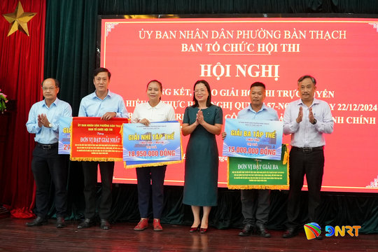 Phường Bàn Thạch trao giải cuộc thi tìm hiểu về chuyển đổi số