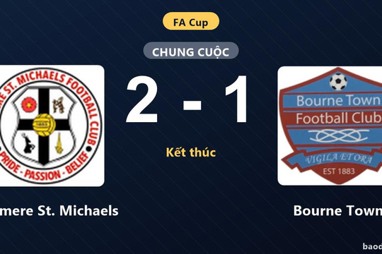 Boldmere St. Michaels đánh bại Bourne Town ở trận đá lại FA Cup