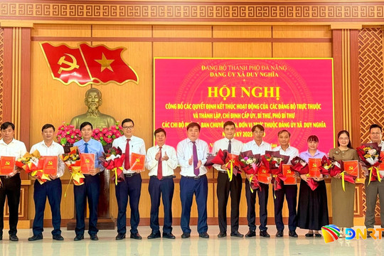 Duy Nghĩa thành lập 11 chi bộ trực thuộc Đảng bộ xã