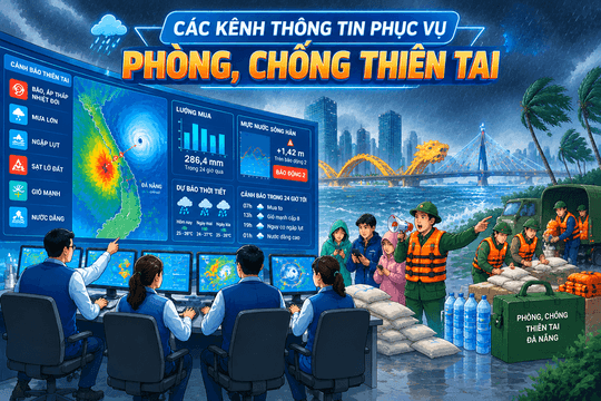[Infographic] - Các kênh thông tin phục vụ phòng, chống thiên tai