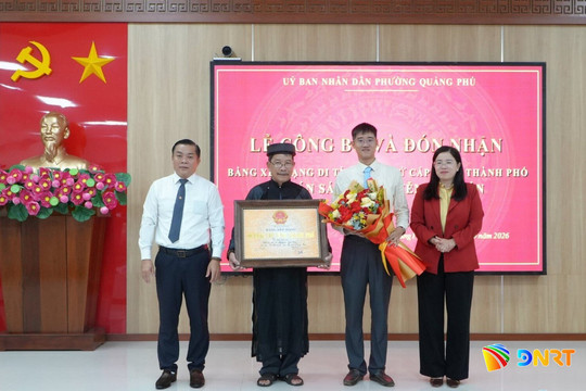 Quảng Phú đón Bằng xếp hạng Di tích lịch sử cấp tỉnh mộ Án sát sứ Nguyễn Văn Xán