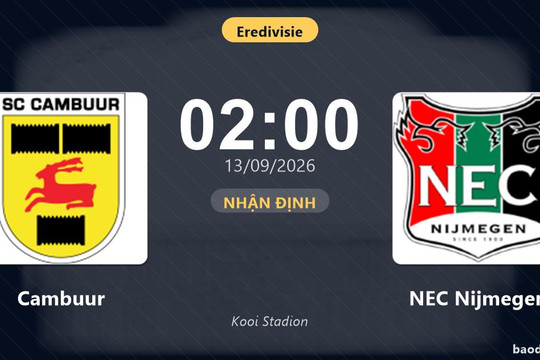 Nhận định Cambuur vs NEC Nijmegen: Điểm nóng cuộc đua tốp đầu