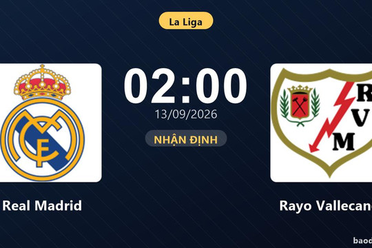 Nhận định Real Madrid vs Rayo Vallecano: Điểm nóng cuộc đua tốp đầu