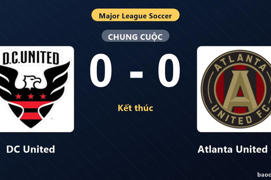 Chia điểm không bàn thắng, DC United và Atlanta United FC giành vé vào vòng 1/16