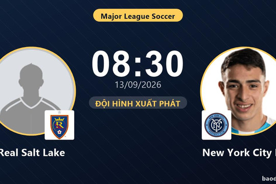 Trực tiếp Real Salt Lake vs New York City FC: Real Salt Lake gia tăng sức ép, chưa có bàn thắng