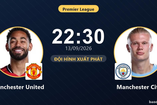 Trực tiếp Manchester United vs Manchester City: Manchester City mất người