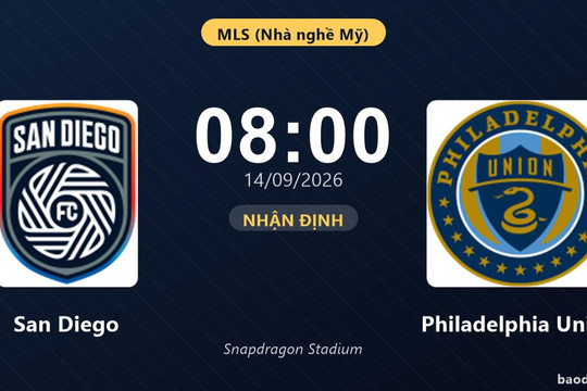 Nhận định San Diego vs Philadelphia Union: Bài toán lực lượng của chủ nhà