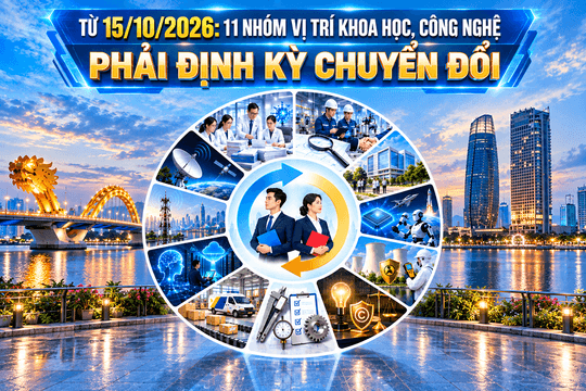 [Infographic] - Từ 15/10/2026: 11 nhóm vị trí khoa học, công nghệ phải định kỳ chuyển đổi