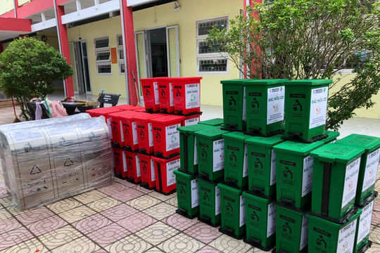 Triển khai giảm rác thải nhựa trong trường học tại phường An Hải