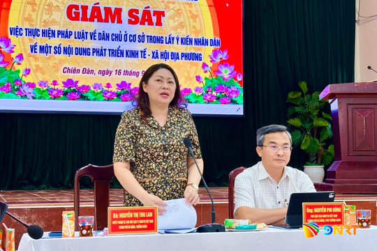 Giám sát việc lấy ý kiến nhân dân về phát triển kinh tế - xã hội tại xã Chiên Đàn