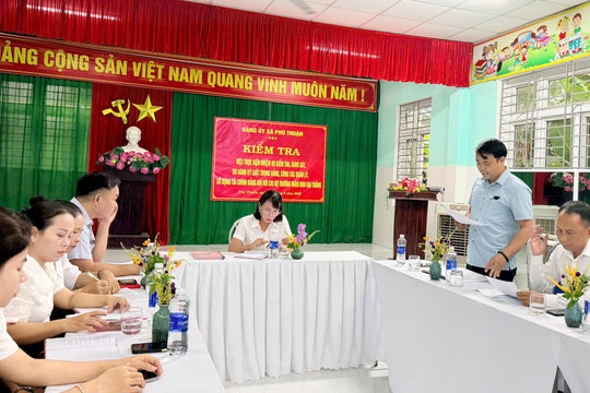 Công tác kiểm tra, giám sát tại Đảng bộ xã Phú Thuận: Phát huy nhân tố tích cực, gắn trách nhiệm người đứng đầu
