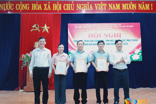 Xã Quế Sơn Trung trao giải Cuộc thi “Tìm hiểu pháp luật trực tuyến” năm 2026