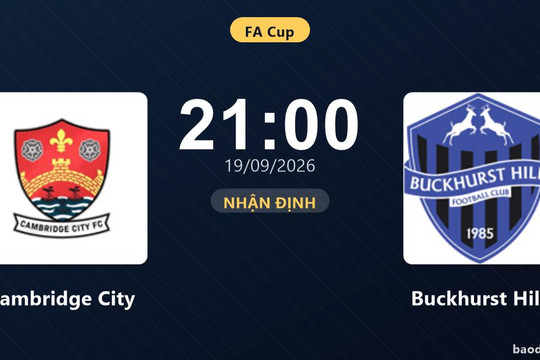 Nhận định Cambridge City vs Buckhurst Hill: Điểm tựa sân nhà