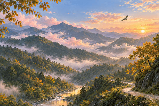 Mùa thu ngủ lưng chừng núi