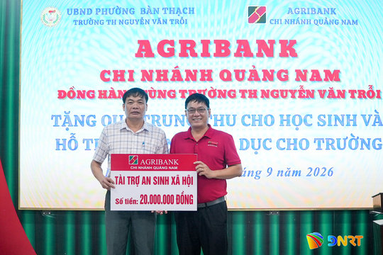 Agribank chi nhánh Quảng Nam hỗ trợ an sinh xã hội hơn 410 triệu đồng