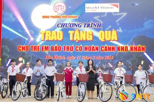 Hơn 178 triệu đồng hỗ trợ trẻ em khó khăn phường Hòa Khánh