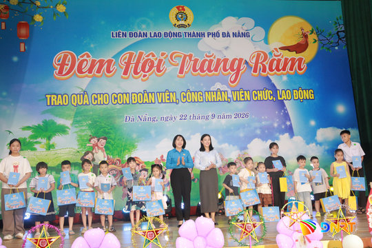 Rộn ràng “Đêm hội trăng rằm” dành cho trẻ em Đà Nẵng