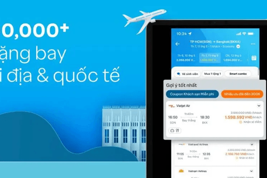 Đặt vé trên Traveloka với các chuyến bay nội địa và quốc tế