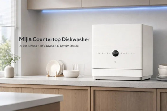 Xiaomi ra mắt máy rửa bát để bàn Mijia Smart Countertop 5 bộ: Tích hợp trí tuệ nhân tạo AI