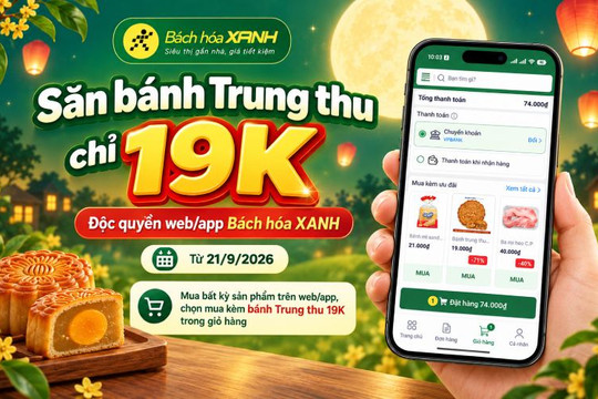 Cách săn bánh Trung thu chỉ 19.000 đồng siêu nhanh trên ứng dụng và website Bách hóa XANH
