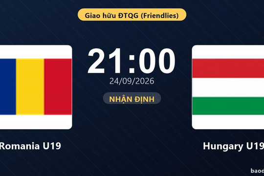 Nhận định Romania U19 vs Hungary U19: Cuộc đấu của hai hàng thủ