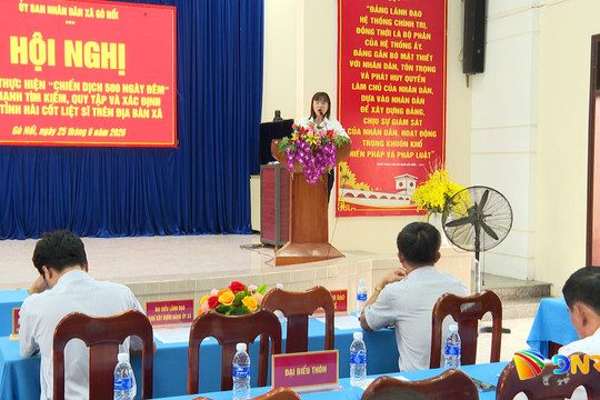 Xã Gò Nổi hoàn thành lấy 315/478 mẫu hài cốt liệt sĩ