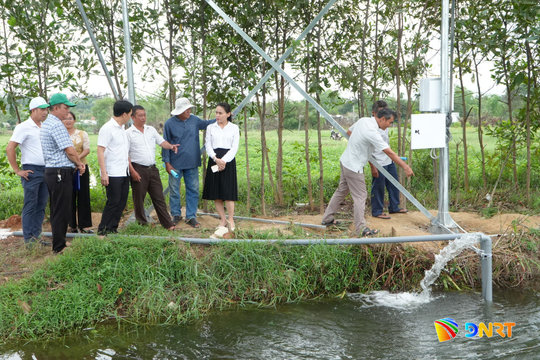 Quảng Phú ứng dụng điện năng lượng mặt trời vào sản xuất nông nghiệp