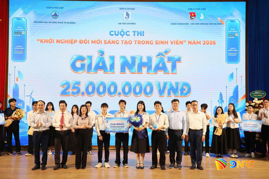 Trường Đại học Sư phạm Kỹ thuật Đà Nẵng đoạt giải Nhất Cuộc thi "Khởi nghiệp đổi mới sáng tạo trong sinh viên" năm 2026