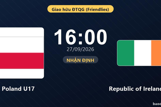 Nhận định Poland U17 vs Republic of Ireland U17: Điểm tựa sân nhà