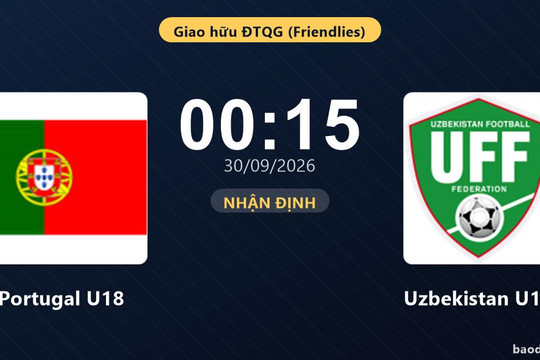 Nhận định Portugal U18 vs Uzbekistan U18: Hứa hẹn màn đôi công