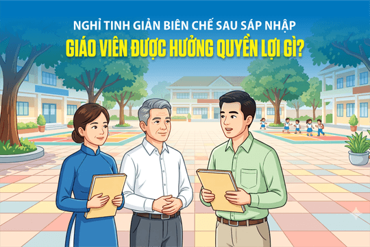 Nghỉ do tinh giản biên chế sau sáp nhập: Giáo viên được hưởng quyền lợi gì?