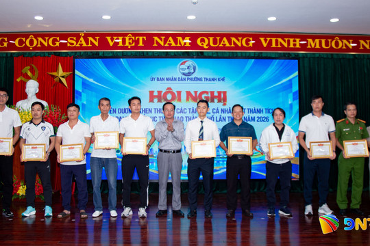 Phường Thanh Khê khen thưởng các tập thể, cá nhân xuất sắc tại Đại hội Thể dục thể thao thành phố lần thứ X