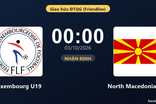 Nhận định Luxembourg U19 vs North Macedonia U19: Khách quyết chặn đà sa sút