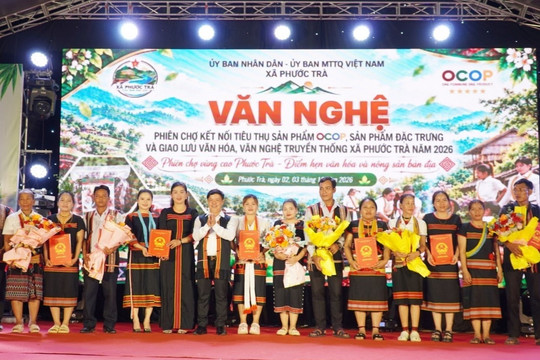 Xã Phước Trà ra mắt 7 Câu lạc bộ văn hóa Cồng chiêng