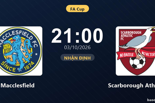 Nhận định Macclesfield vs Scarborough Athletic: Bản lĩnh sân khách được thử lửa