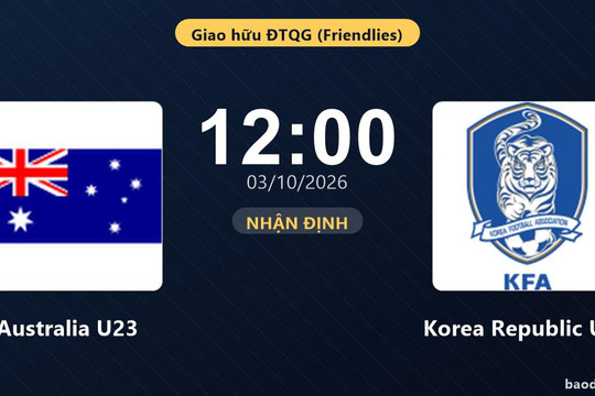 Nhận định Australia U23 vs Korea Republic U23: Khách tiếp tục bay cao?