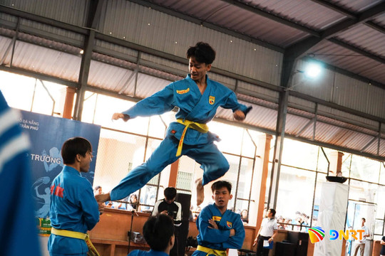 Hàng trăm học sinh Trường THPT Trần Phú tranh tài tại giải thể thao