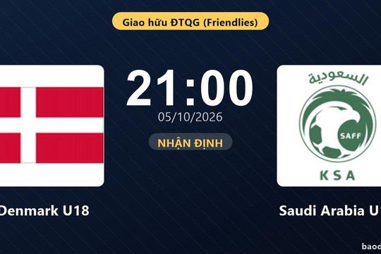 Nhận định Denmark U18 vs Saudi Arabia U18: Cuộc đấu của hai hàng thủ