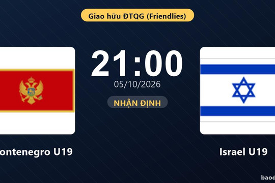 Nhận định Montenegro U19 vs Israel U19: Bản lĩnh sân khách được thử lửa