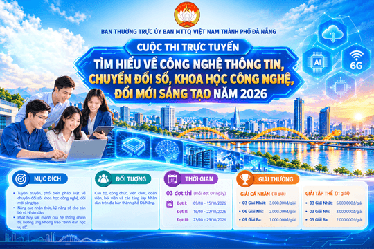 Mặt trận thành phố Đà Nẵng phát động cuộc thi trực tuyến về chuyển đổi số và đổi mới sáng tạo